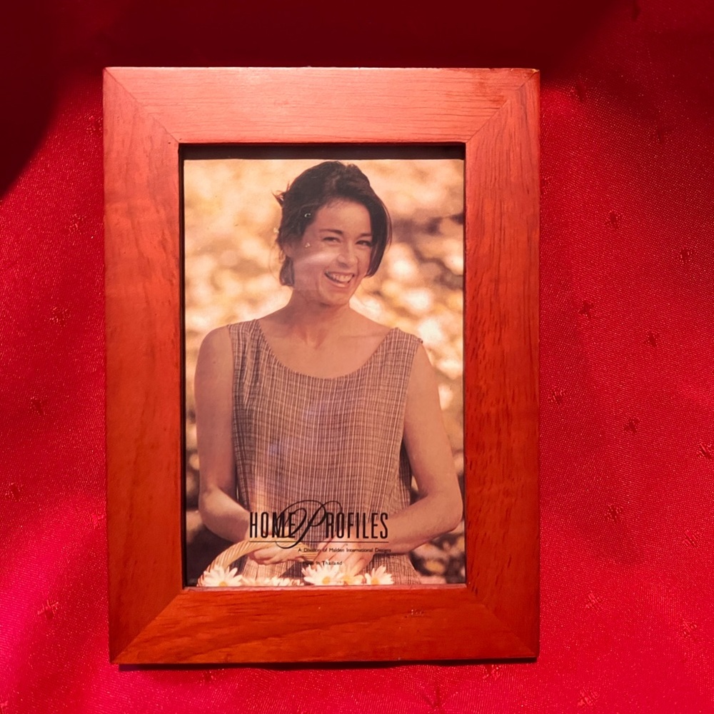 Wooden Photo Frame with Red Finish